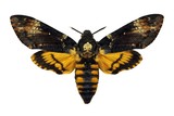 Death's-head Hawkmoth isolated 