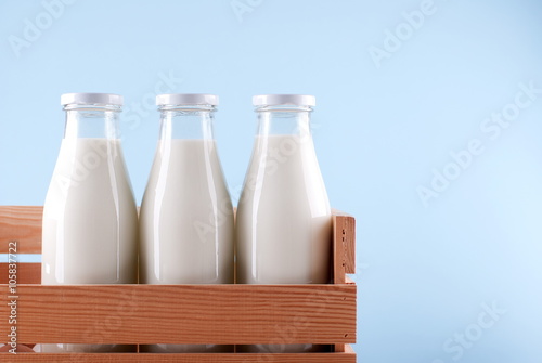 milk bottle in the box