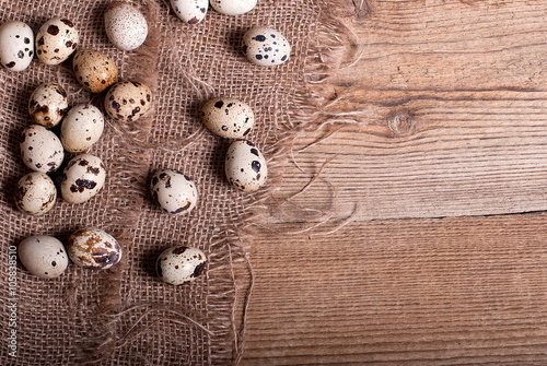 quail eggs on the table