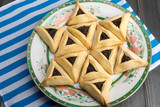 Purim - traditional cookies hamantaschen or Haman's ears