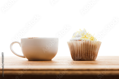 Cup of Coffee and muffin is...
