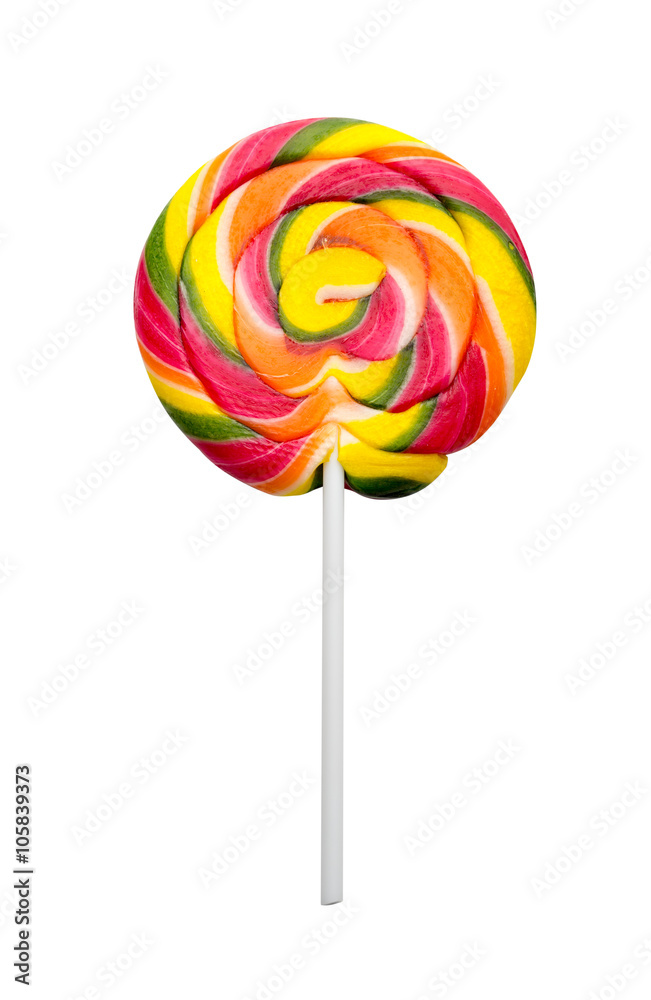 Lollipop on white Lollipop on white