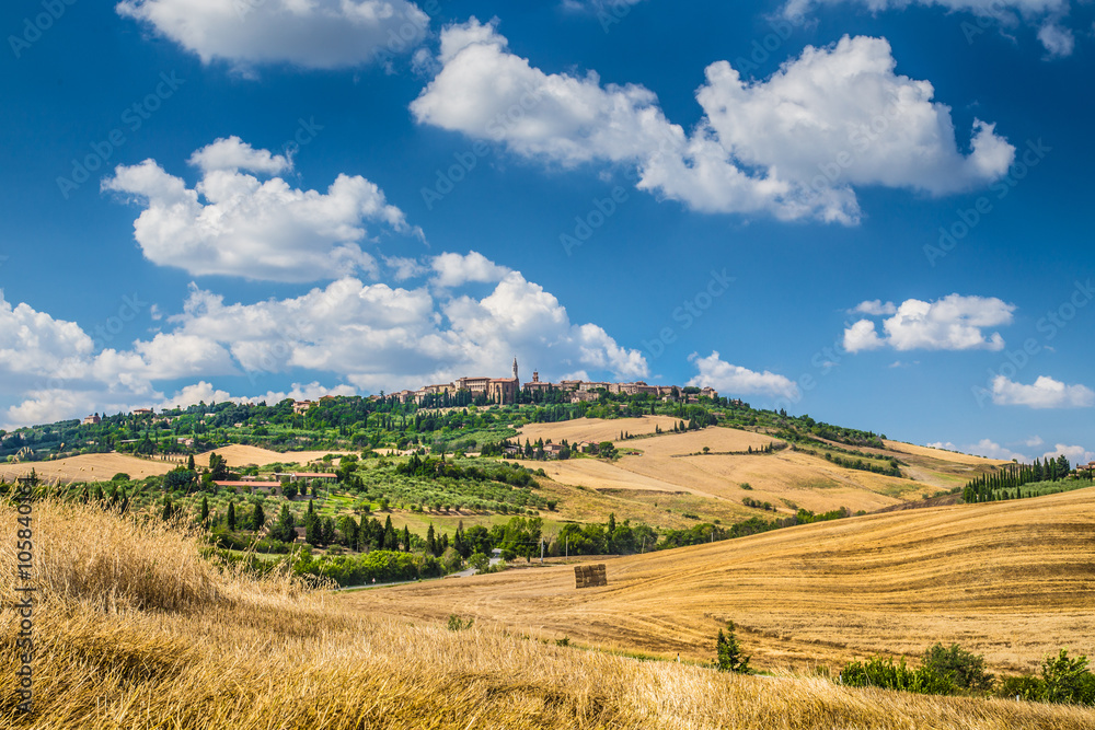 Town of Pienza, Tuscany, Val d'Orcia, Italy