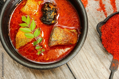 Photography Fish curry in coconut milk