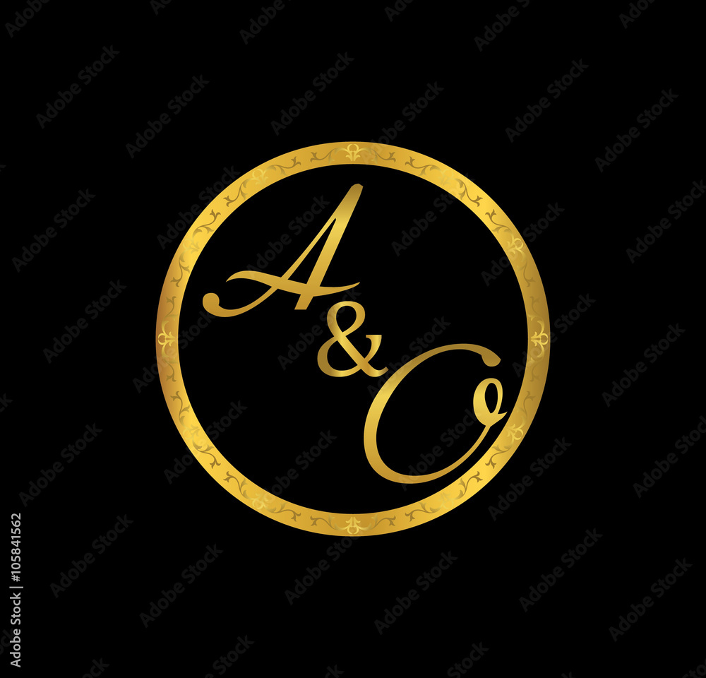AO initial wedding in golden ring AO initial wedding in golden ring