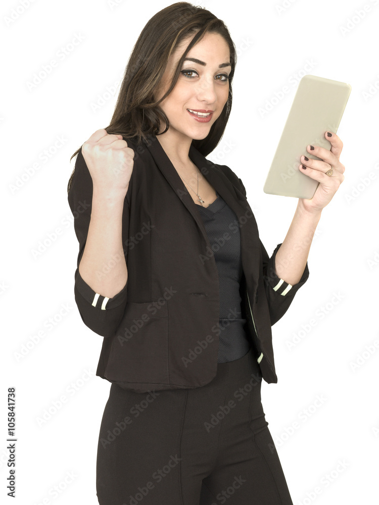 Attractive Young Professional Business Woman Holding A Tablet Attractive Young Professional Business Woman Holding A Tablet