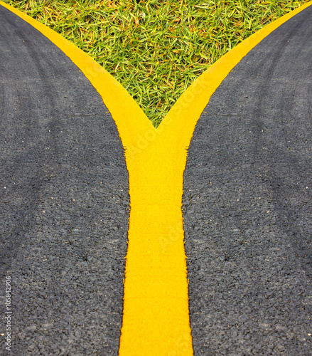 street Surface street lines edge line Yellow