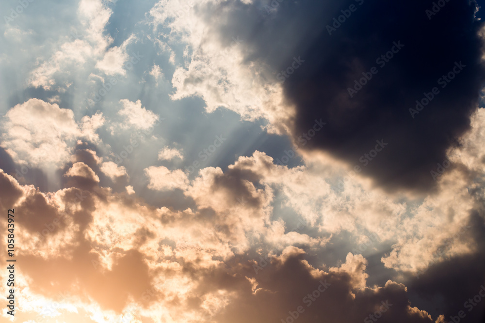 colorful dramatic sky with cloud at sunset colorful dramatic sky with cloud at sunset