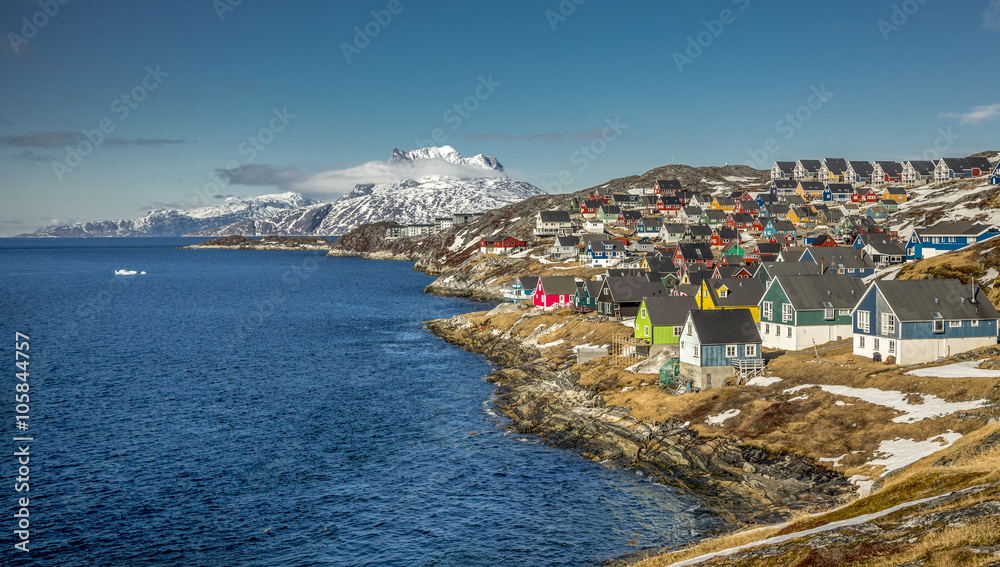 Nuuk, Greenland - obrazy, fototapety, plakaty 