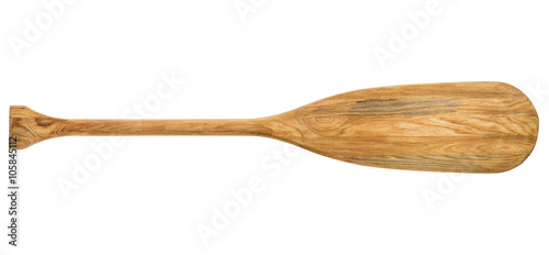 old wooden canoe paddle
