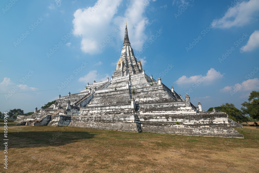 Wat Phu Khao Thong in Ayutthaya Thailand