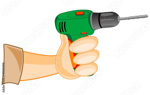 Drill in hand