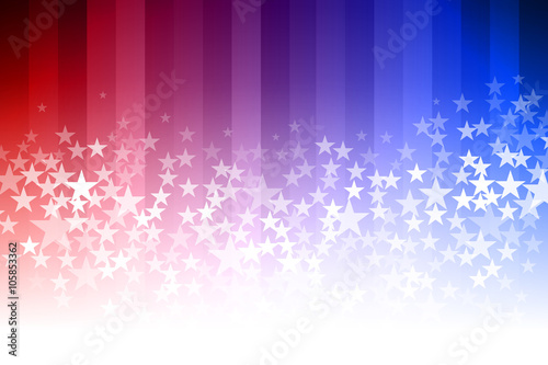 Blue and Red Star Background