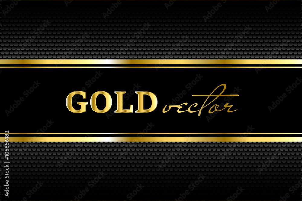 Black background with a pattern in gold style Stock Vector | Adobe Stock
