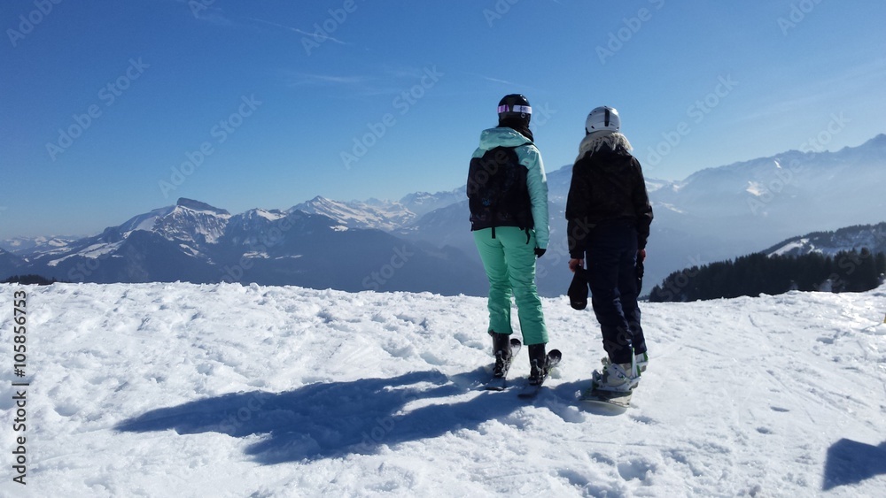Aussicht im Skiurlaub