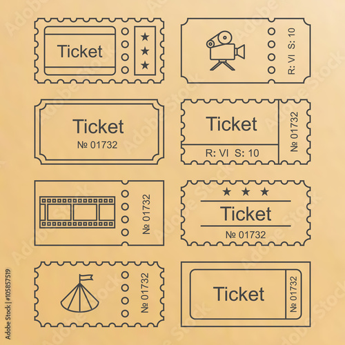 Ticket set icon