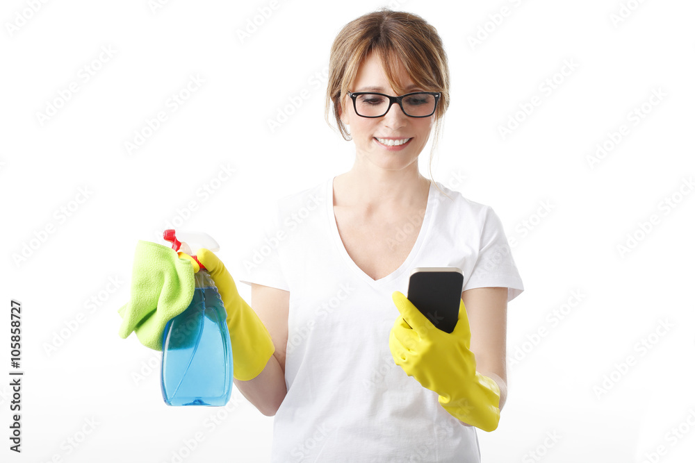 Cleaning woman Cleaning woman