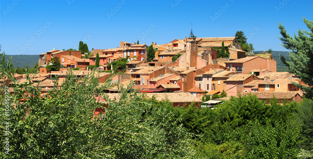 Les maisons ocres de Roussillon 