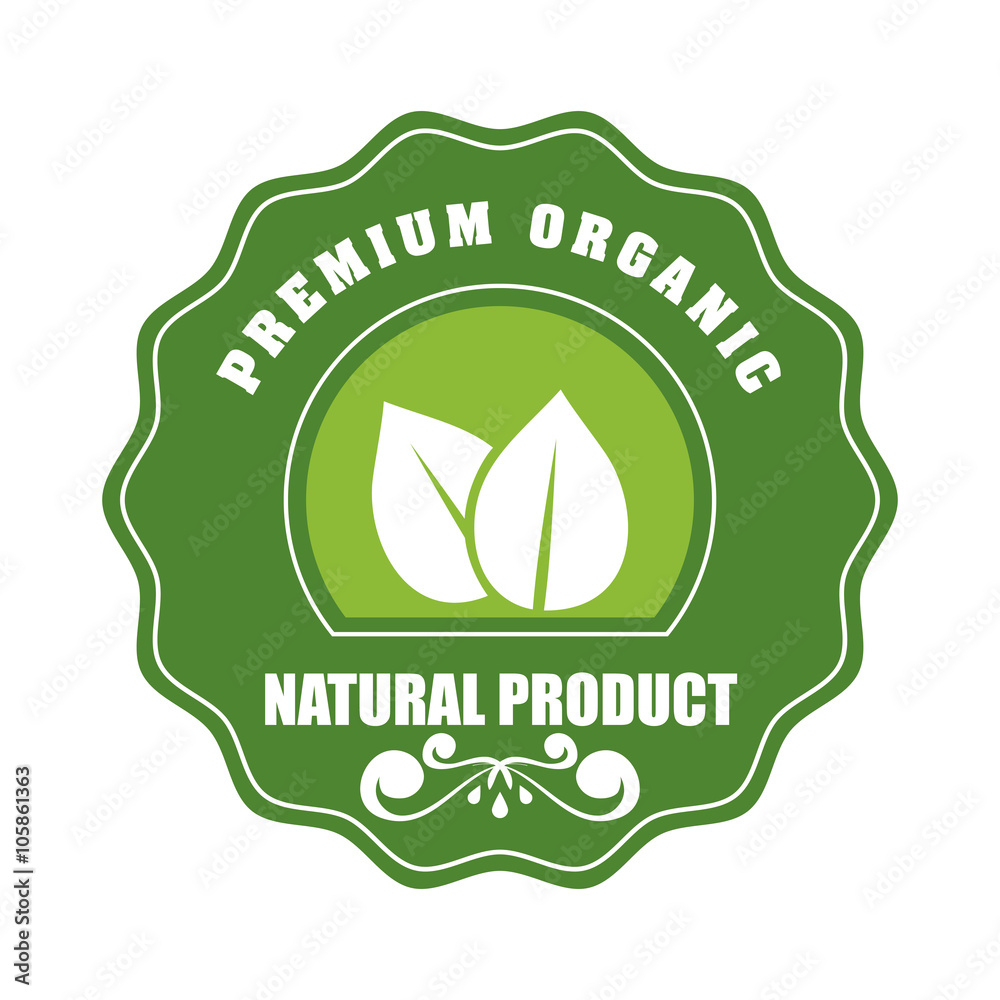 Organic and Natural Product label Organic and Natural Product label