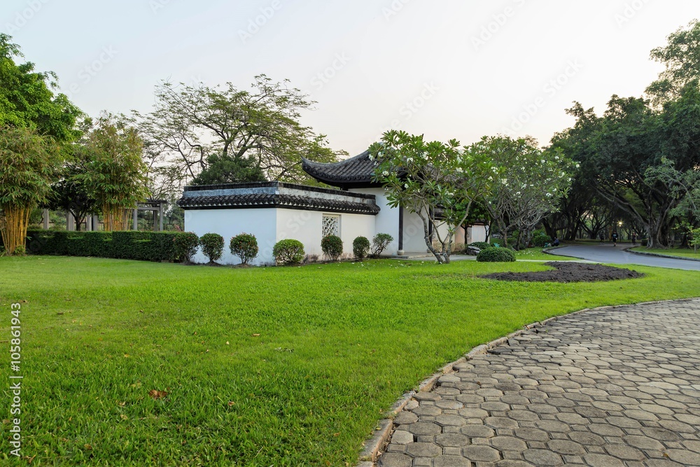 walkway in the park,Suanluang RAMA IX