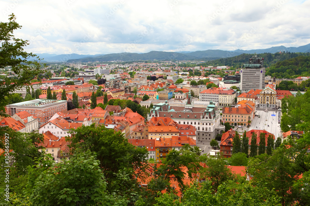  Ljubljana city in Slovenia
