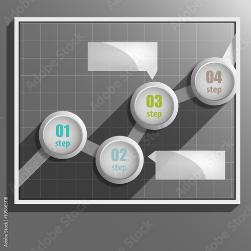 graph with your data, vector pattern for successful presentation of numerical data infographic