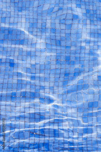 View of the swimming pool filled with water