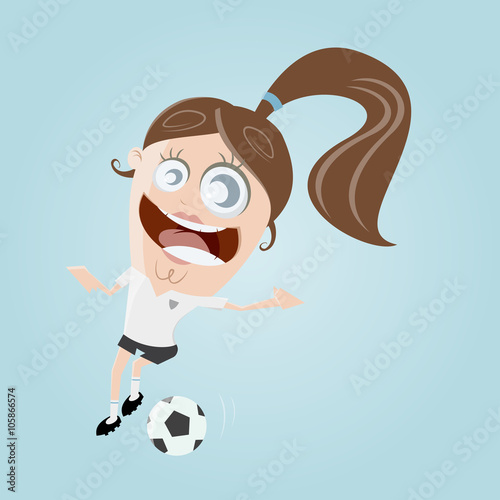 funny soccer girl