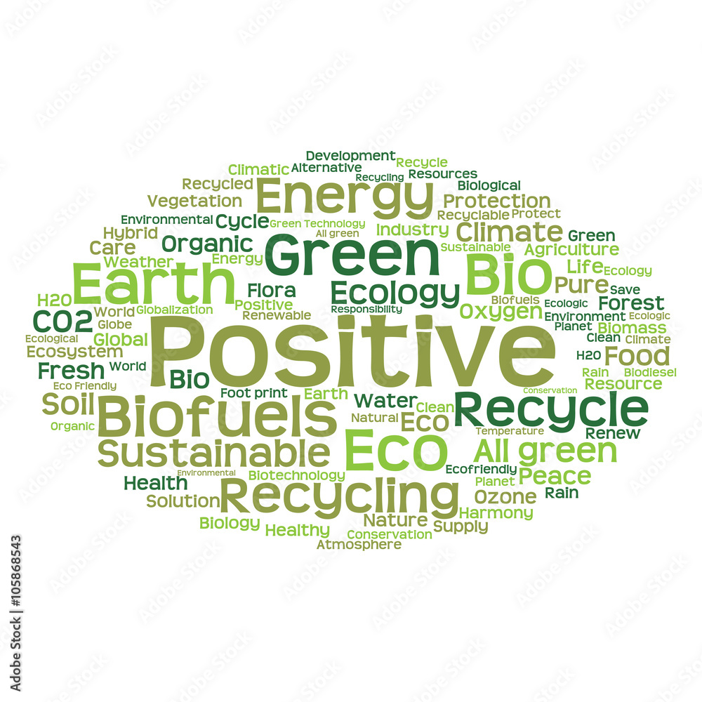 Conceptual ecology word cloud isolated Conceptual ecology word cloud isolated