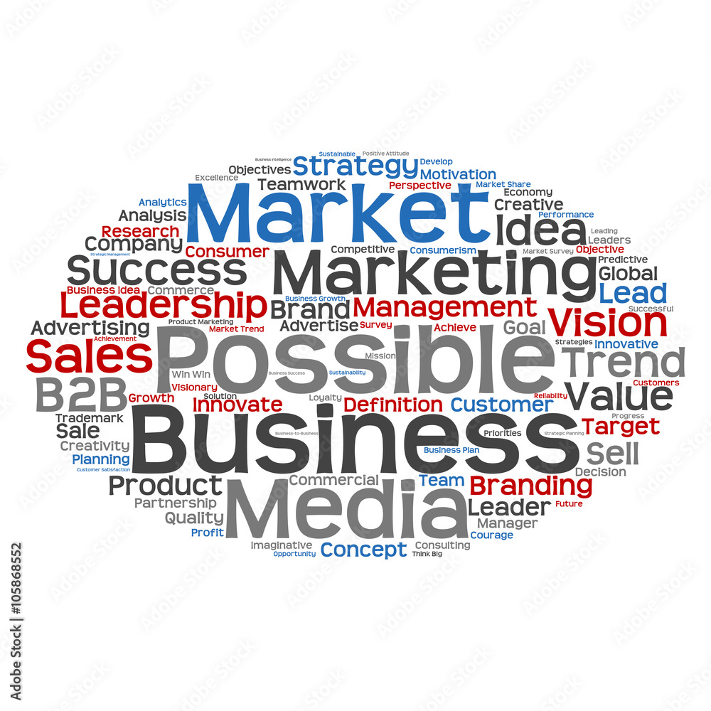 Conceptual business marketing word cloud Conceptual business marketing word cloud
