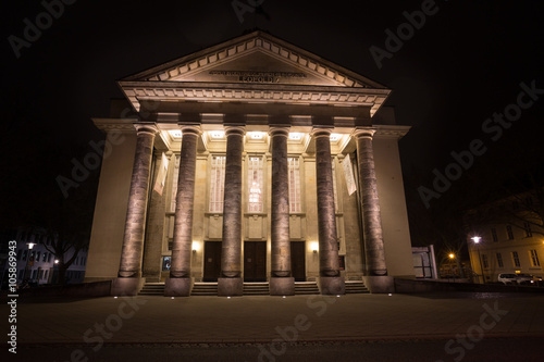 theater detmold germany in the evening photo