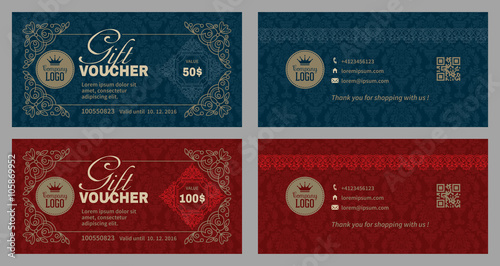 Vintage Gift Voucher Set