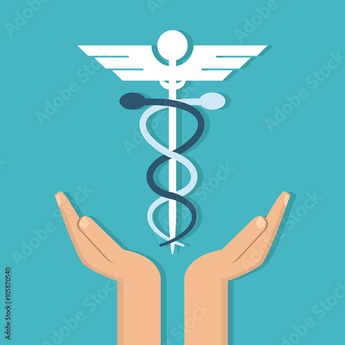 caduceus icon design