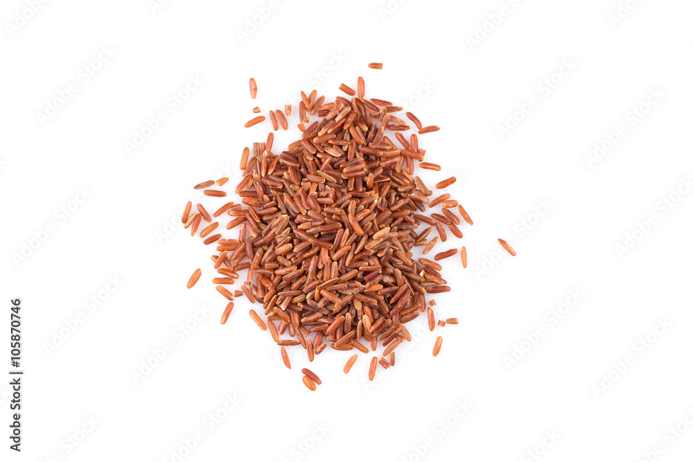 Fototapeta premium Heap of red rice