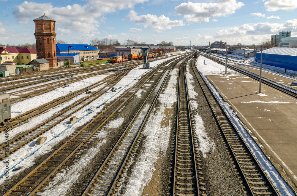 Fototapeta premium The railway station
