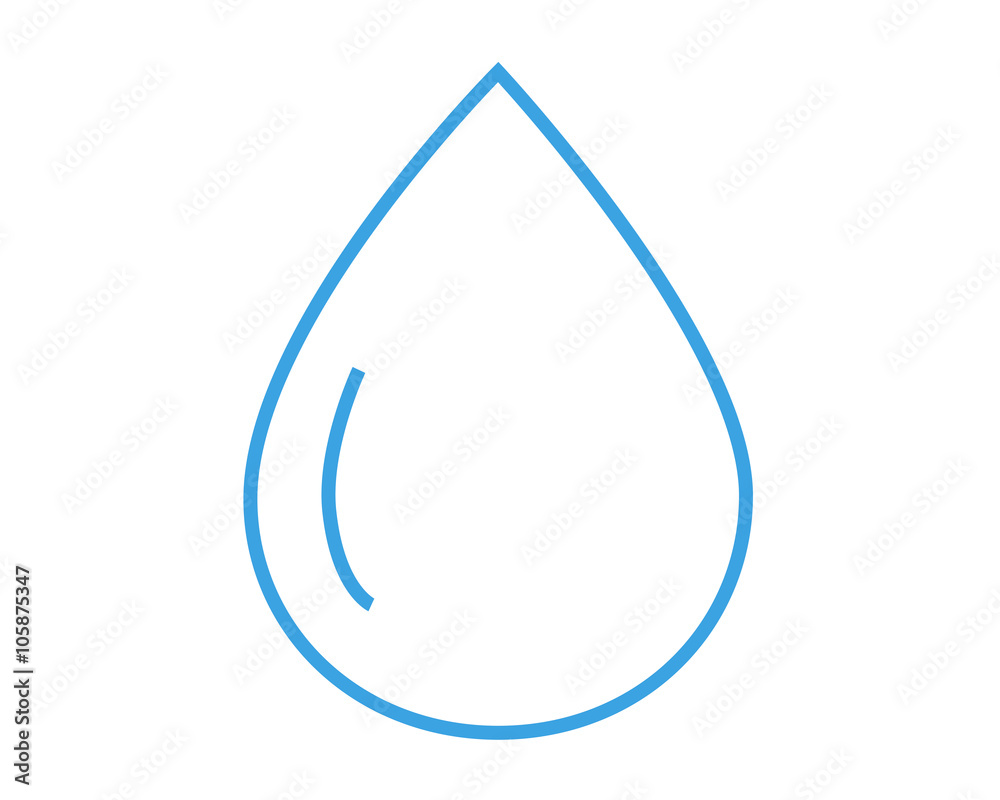 Line icon water drop. Vector illustration. Line icon water drop. Vector illustration.