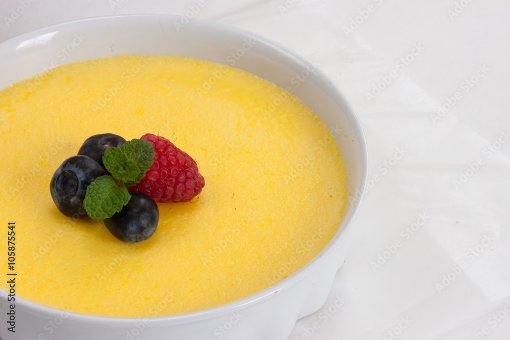 Creme brulee Dessert before caramalizing Creme brulee Dessert before caramalizing