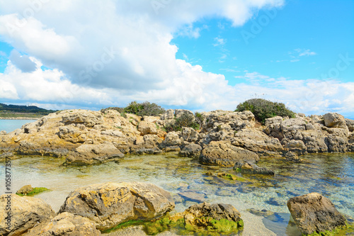 rocks and sea in Alghero