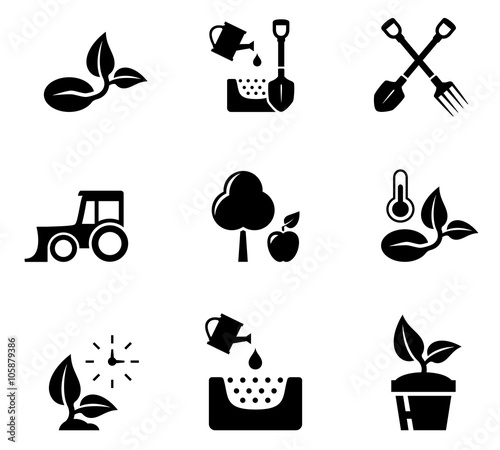 set aqriculture objects photo