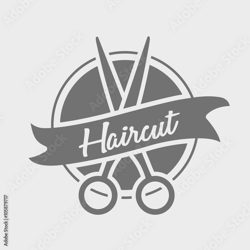 Vector Barber Shop, haircut element and Shave Shop Icons Illustration can be used as Logo or Icon. Scissors symbol