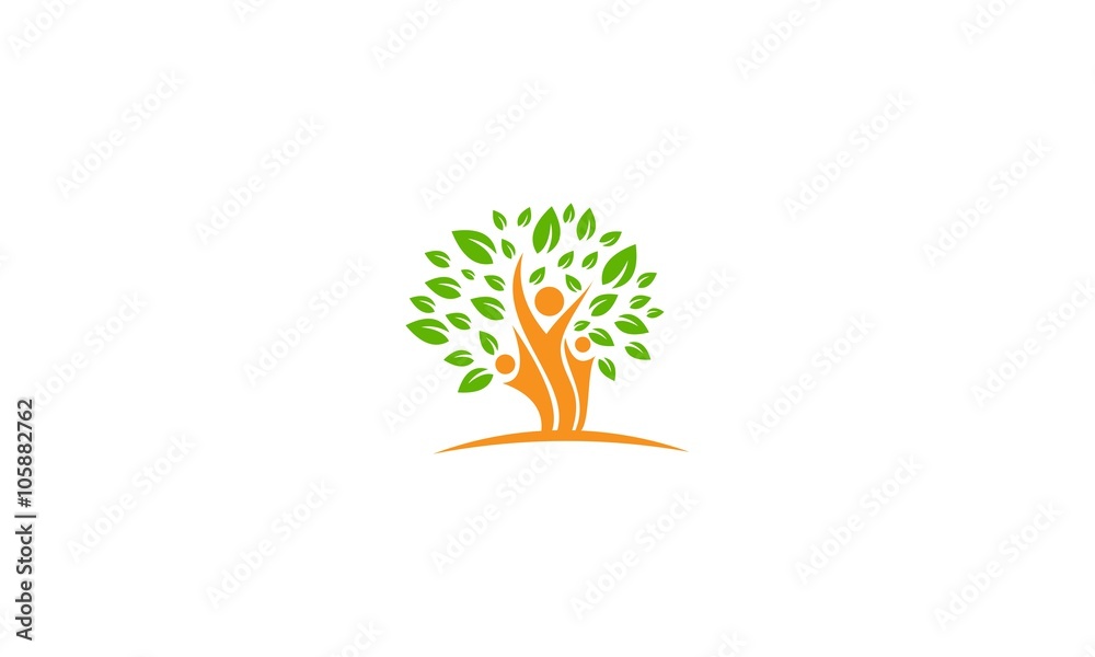 Naklejka premium Natural People Green Life, Nutition, Health Care