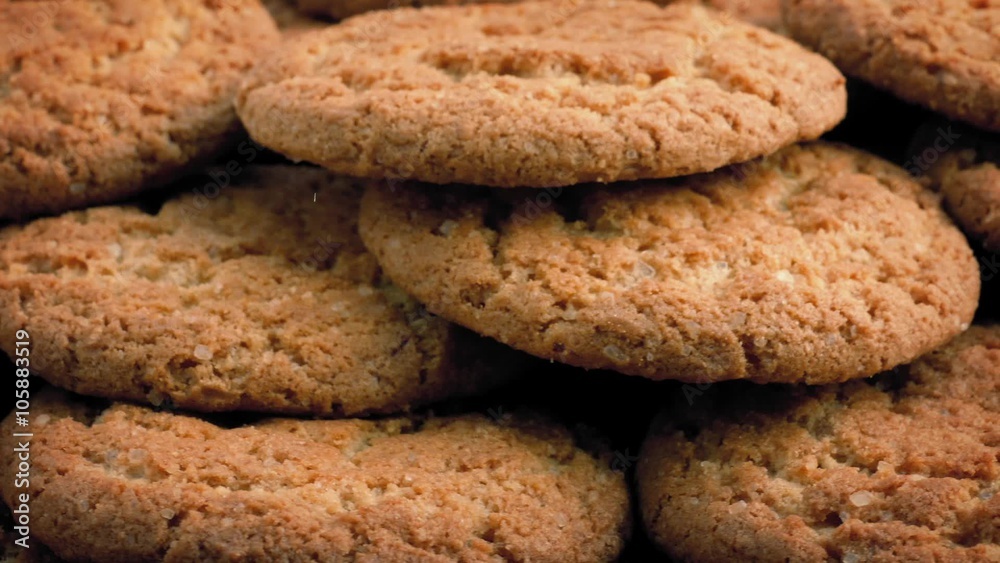 Ginger Biscuits Rotating Closeup