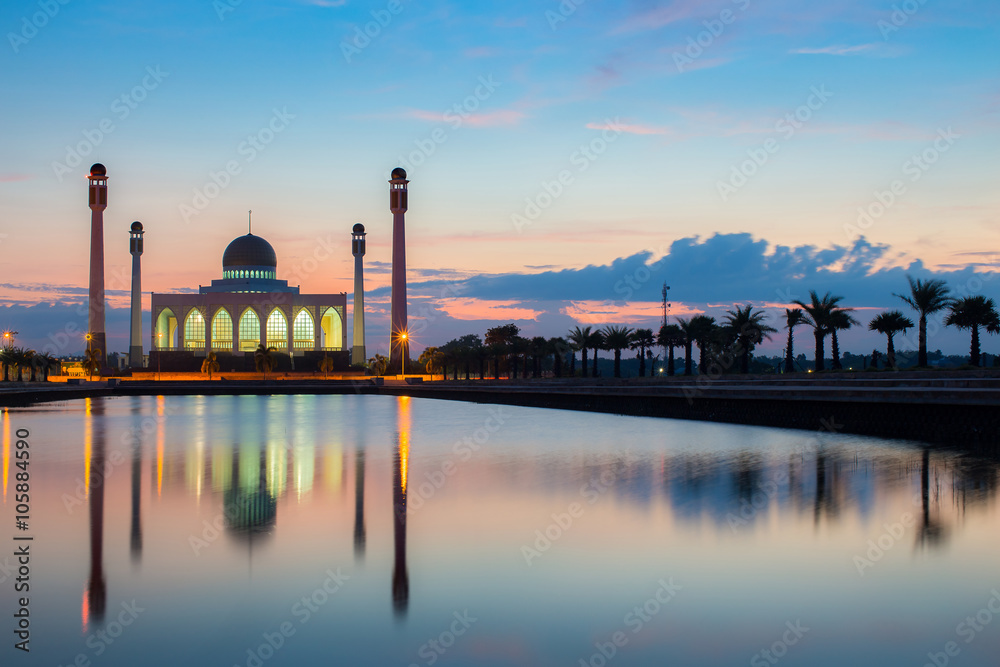 Twilight time at central mosque