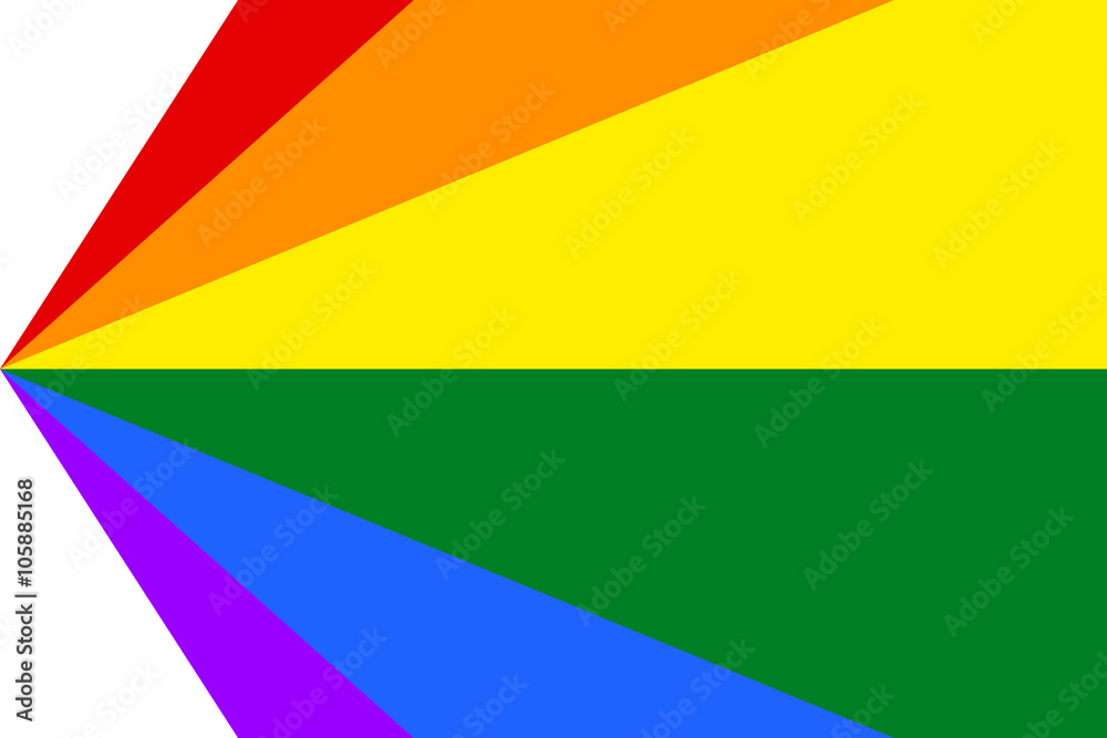 Gay and LGBT rainbow flag.