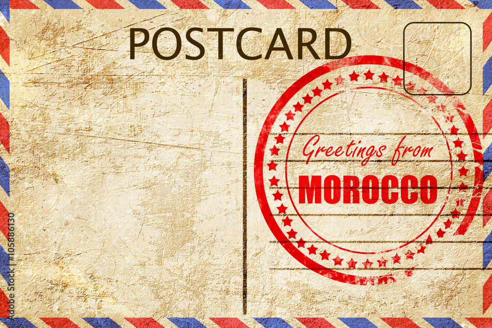 Fototapeta premium Greetings from morocco