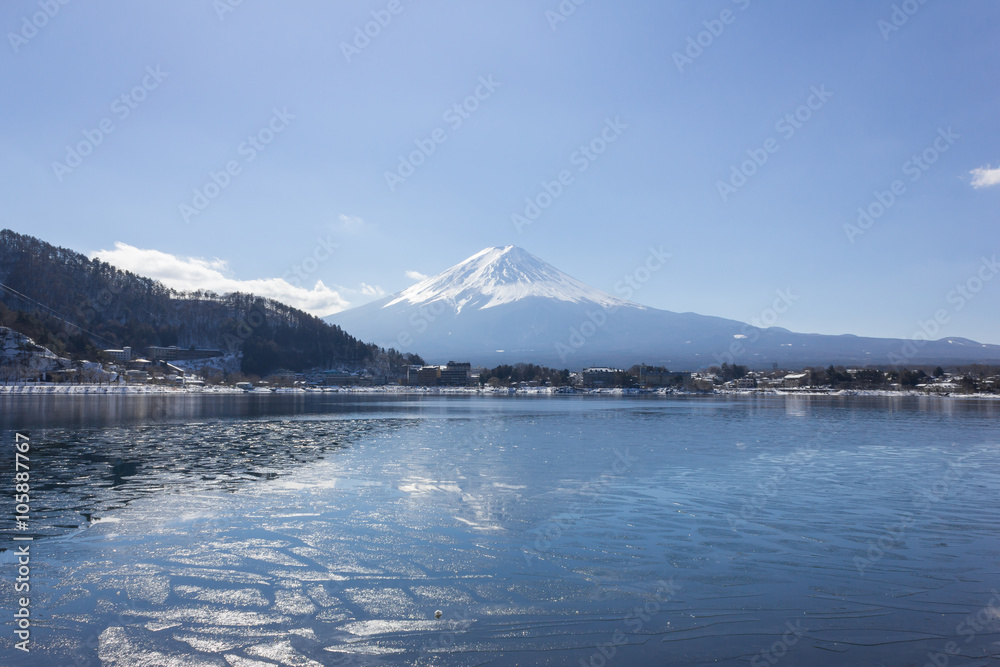 Mount fuji at kawaguchiko lake