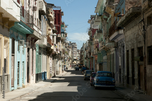 Photography Narrow Street - Old Havana - Cuba