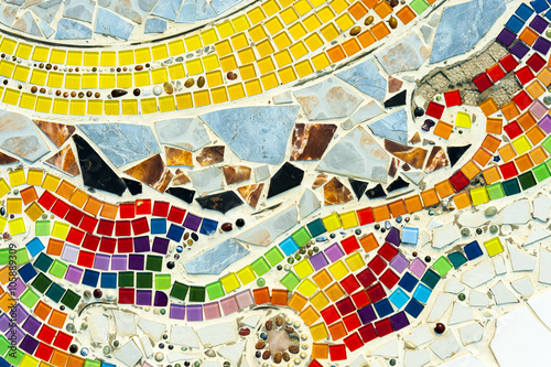 Art mosaic glass on the wall
