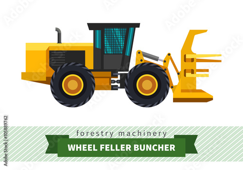 Wheel feller buncher