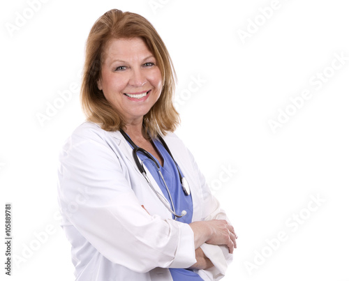 middle aged female doctor